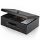 Xydled Fireproof Document Box with Key Lock, Fire Safe Box, Black
