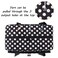 Curmio Yarn Storage Bag for Crochet Hooks, Knitting Project, Dots