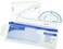 Westcott Five Piece Math Tool Kit, Blue and Gray (14550), 7.3 Inches
