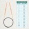 KnitPro Basix Beech Fixed Circular Needles 16" (40CM) Us Size 7 (4.5mm)