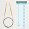 KnitPro Basix Beech Fixed Circular Needles 16" (40CM) Us Size 9 (5.5mm)