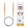 KnitPro Basix Beech Fixed Circular Needles 32" (80CM) Us Size 17 (12MM)