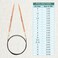 KnitPro Basix Beech Fixed Circular Needles 60" (150CM) Us Size 6 (4MM)