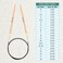 KnitPro Basix Beech Fixed Circular Needles 60" (150CM) Us Size 8 (5MM)