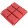Freshware Sp-100Rd 6-Cavity Rectangle Premium Silicone Soap Bar and Resin Mold, Red