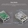 Waveshare Clear Acrylic Case for Raspberry Pi 5, Supports Installing Official Active Cooler