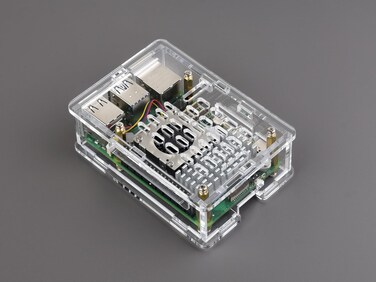Waveshare Clear Acrylic Case for Raspberry Pi 5, Supports Installing Official Active Cooler