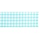 Dii Fringed Check Tabletop, Table Runner, 14X72, Aqua
