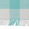Dii Fringed Check Tabletop, Table Runner, 14X72, Aqua
