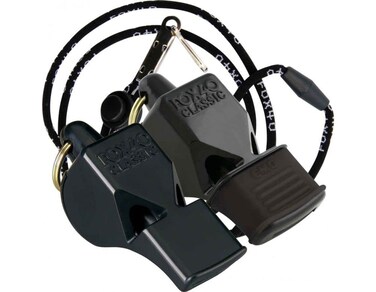 Fox 40 Pealess Whistle 2 Pack/Classic + Classic Cmg with 1 Lanyard