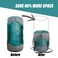 Frelaxy Compression Sack, Ultralight Sleeping Bag Stuff Sack Compression Stuff Sack - Space Saving Gear for Camping, Hiking, Backpacking (Turquoise, M)