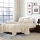 Cathay Home Full Sheet Set, Ultra- Soft Microfiber Bed Sheets, Cream
