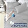 Cathay Home Full Sheet Set, Ultra- Soft Microfiber Bed Sheets, Light Gray