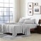 Cathay Home Full Sheet Set, Ultra- Soft Microfiber Bed Sheets, Light Gray