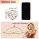 Vocoste Compact Mirror, Heart-Shaped Folding Mini Mirror, White