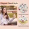 Vocoste Compact Mirror, Heart-Shaped Folding Mini Mirror, White