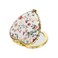 Vocoste Compact Mirror, Heart-Shaped Folding Mini Mirror, White