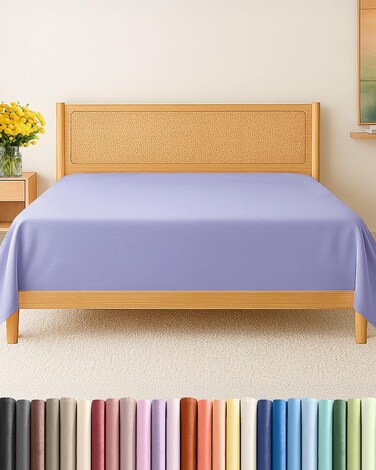 CGK Unlimited Full Flat Sheet - Single Top Flat Sheet Only - Soft &amp; Cooling - Lavender