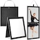 Colingmill Foldable Full Length Mirror Portable, Black, 24.6" L X 11.2" W