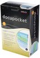Deflecto Office Docupocket, Wall File Organizer, Stackable, Letter Size, Clear, 13" W X 7" H X 4" D, 3 Count