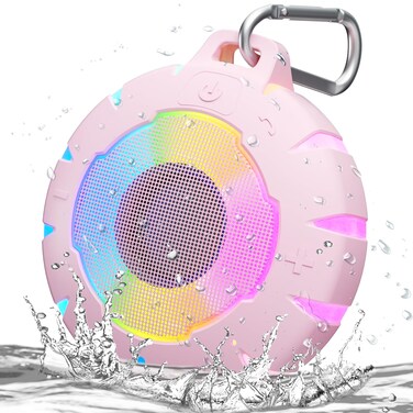 Heysong Waterproof Shower Bluetooth Speaker, Portable with Clear Sound