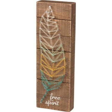 Primitives by Kathy Free Spirit String Art Box Sign