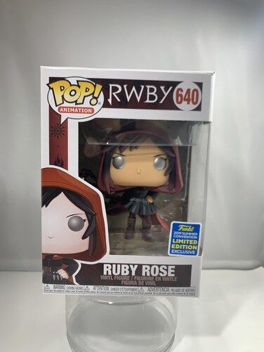 Pop Funko Pop Rwby Ruby Rose 640 Sdcc 2019 Exclusive