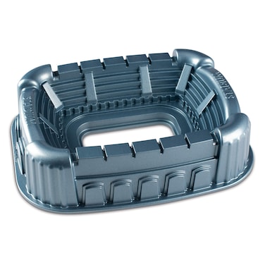 Nordic Ware Stadium Cake Pan, 9-CUP, Metallic Blue