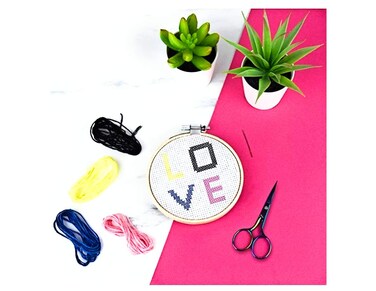 Gift Republic Diy Kits-Cross Stitch, Multi-Coloured, One Size