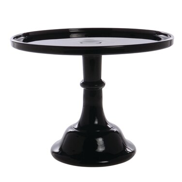 Mosser Glass Black Raspberry 10 Inch Cake Plate