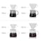Watchget 500ML/17oz Borosilicate Glass Server Pour Over Coffee Carafe, Clear