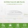 Vplus Compostable Plates, 600 Pack 9 Inch 3 Compartment Plates, White