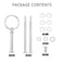 Astrqle 3 Tier Cupcake Stand Hardware Handles Holder Fitting with Screws and Flat Washers for Party Wedding Display Stand