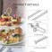 Astrqle 3 Tier Cupcake Stand Hardware Handles Holder Fitting with Screws and Flat Washers for Party Wedding Display Stand