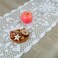 Kilofly Handmade Crochet Lace Rectangular Table Runner 15 X 71 Inch, White