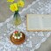 Kilofly Handmade Crochet Lace Rectangular Table Runner 15 X 71 Inch, White