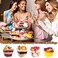 Jeffbaubl 100 Pack Dessert Cups, 2 Oz Plastic, Square Design, Clear