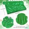 QueenDream Rectangle Tablecloth 90X132Inch Green Sequin Table Cloth Overlay