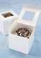 Darice Individual White Cupcake Box with Acetate Window, 12 Pack