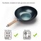 Zhensanhuan Handhammered Iron Wok Flat Bottom Induction Suitable (32CM Woodhandle with Help)