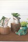 Kalalou CDV2159 Dolphin Planter, Ceramic, 8-Inch Length