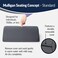 Optp Mulligan Seating Concept Gray, Usa-Made Standard Density Support