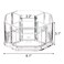 Hiceeden Acrylic Tea Bag Organizer, 5 Compartment Sugar Packets Holder Divided Coffee Condiment Storage Caddy Box for Kitchen Cabinet, Countertop, Tabletop