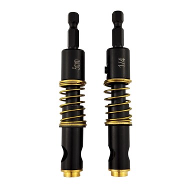 Flylin 2PCS 5MM 1/4" Self Centering Hinge Drill Bit Hex Shank Center Drill Bit Set