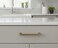 Cosmas 10 Pack 1481-128BAB Brushed Antique Brass Pull 5 Inch Hole Centers