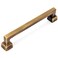 Cosmas 10 Pack 1481-128BAB Brushed Antique Brass Pull 5 Inch Hole Centers