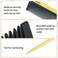 Combetter Bamboo Rat Tail Comb, Fine Tooth Comb for Sectioning, for Teasing&Braiding