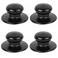 Sonku 4 Pack Pot Lid Knobs, Sonku Universal Kitchen Cookware Lid Replacement Knobs Casserole Kettle Cover Glass Saucepan Lid Pot Holding Handles-Black
