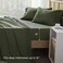Andency Queen Sheets Set, Dark Olive Green Breathable &amp; Cooling Sheets