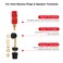 Walfront 4 Pcs Banana Socket Test Probe Audio Speaker Terminal Binding Post Banana Plug Jack Socket Adapter Connector 4MM Panel Mount Banana Socket Black and Red